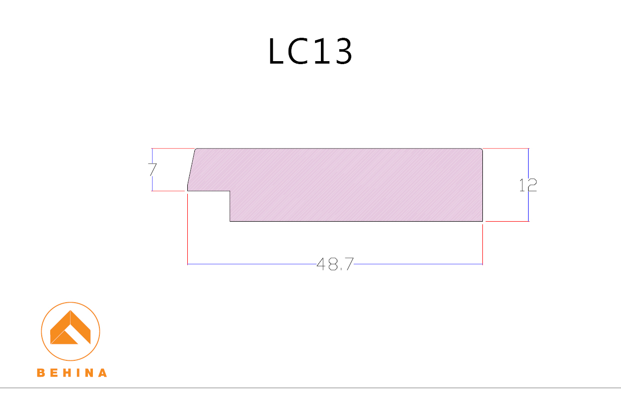 ابزار سمت راست لوور بهینا مدل LC13-12 سایز 48 میلیمتر