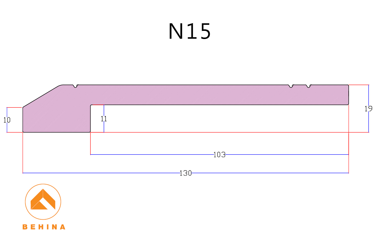 قرنیز مدرن بهینا مدل N15-12 سایز 130 میلیمتر