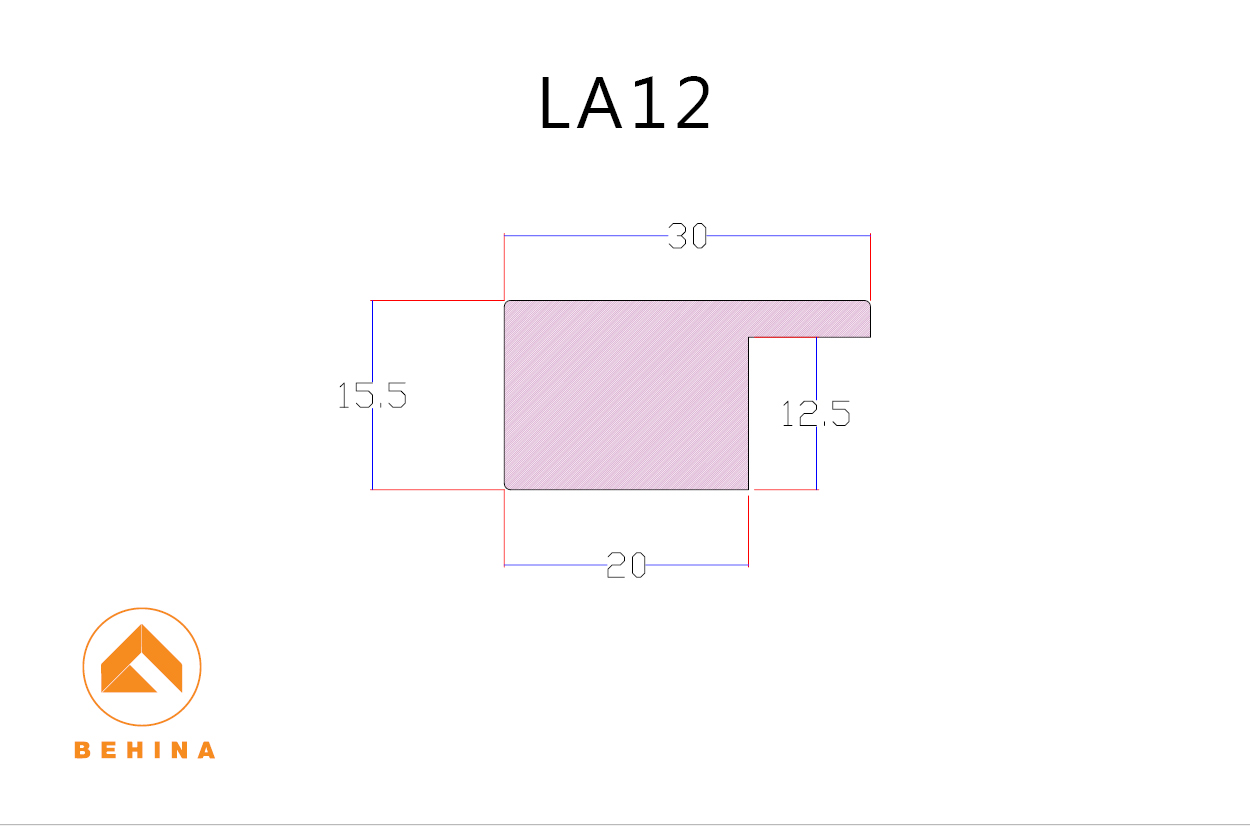 ابزار مکمل لوور بهینا مدل LA12-12 سایز 30 میلیمتر